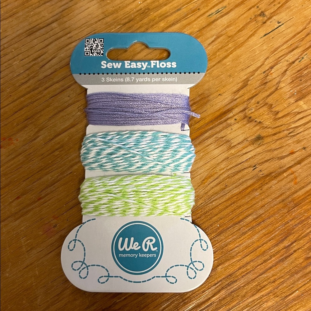 We R MEMORY KEEPERS Twine Floss 3 Colors 8.7 Yards Each